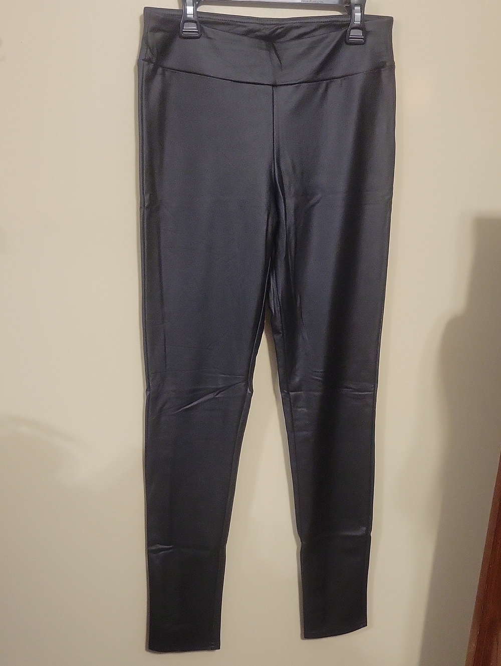 Eye Candy Black Faux Leather Stretch Leggings